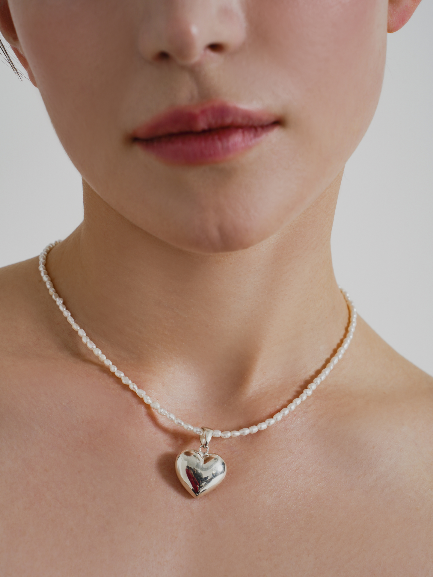 Heart Pearl Necklace