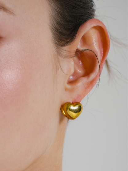 Plump Heart Earrings