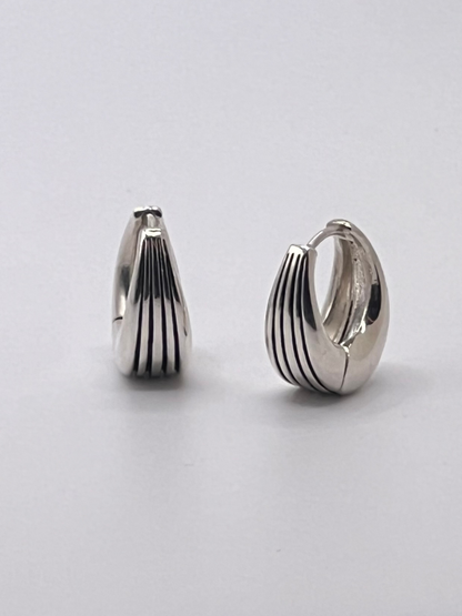 Round striped Earrings